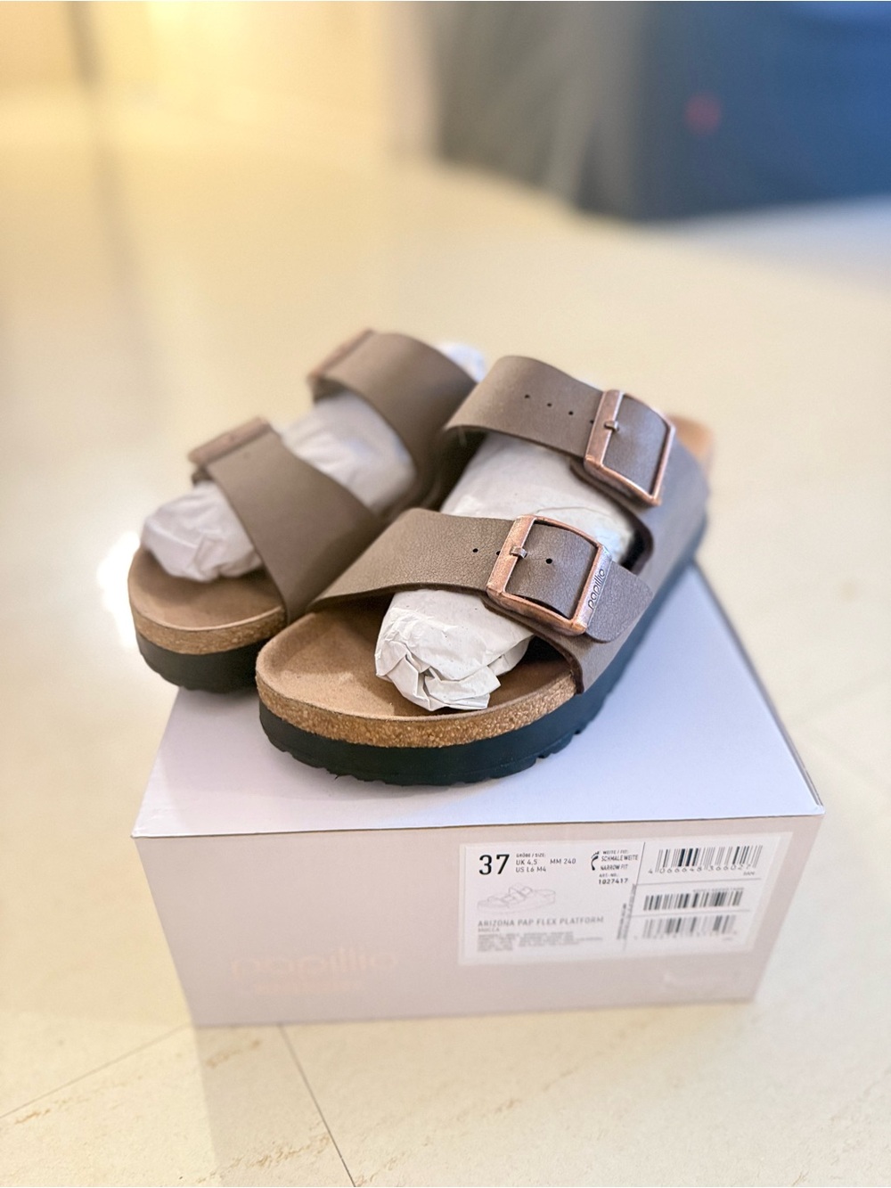 Birkenstock Arizona platform 37